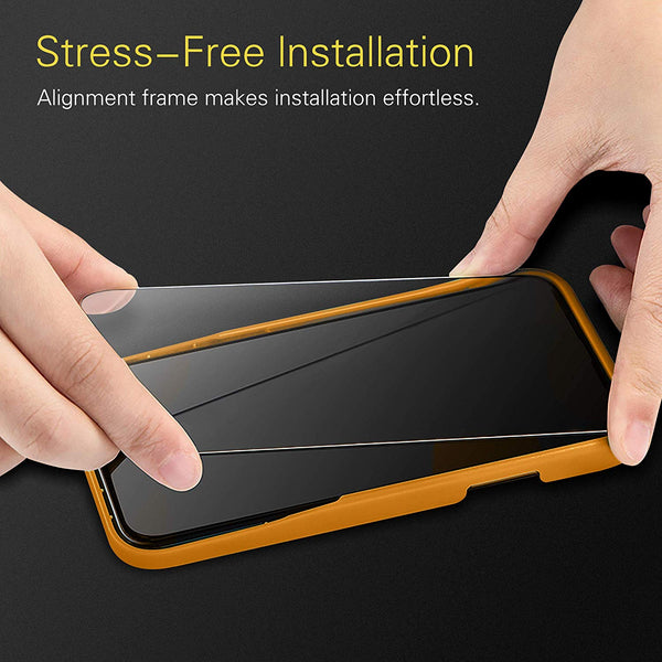 Roocase Roocase Tempered Glass Screen Protector For IPhone 11 Pro / IPhone XS / IPhone X - 3-Pack - Installation Frame