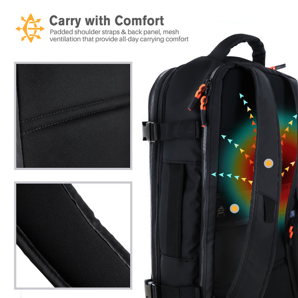 Roocase Roocase Venice Travel Backpack - Fit 15.6 Inch Laptop And Tablet For Business Travel Carrying Backpack