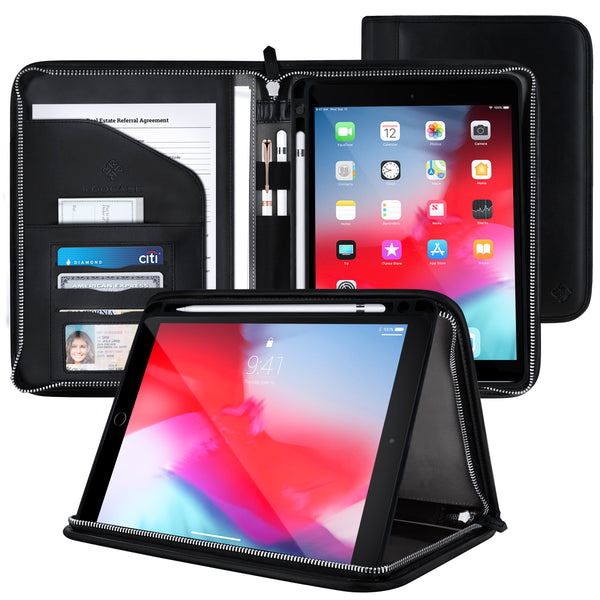 roocase Roocase Wilshire Case for iPad Air (3rd Gen) 10.5 / iPad Pro 10.5 - Executive Portfolio Case - Detachable Magnetic Case - Organizer - Black