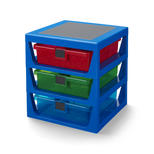 room copenhagen LEGOLEGO® 3-Drawer Storage Rack Bright Blue