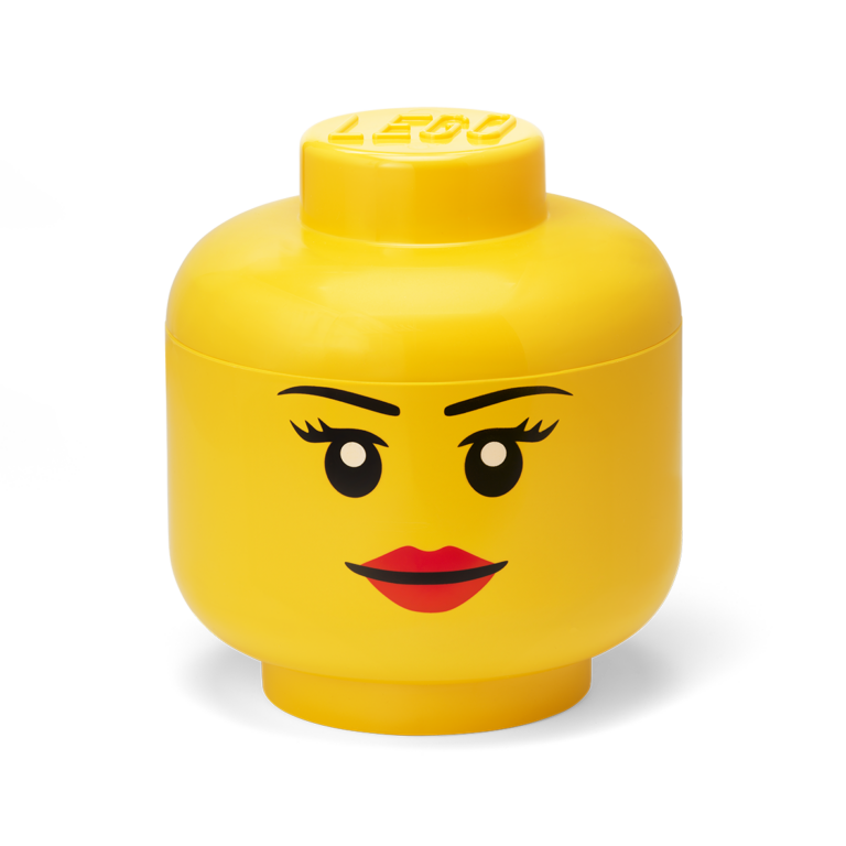room copenhagen LEGOLEGO® Storage Head – Girl Bright Yellow