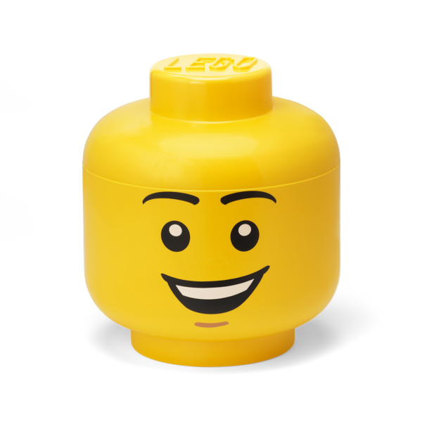 Room Copenhagen LEGOLEGO® Storage Head – Happy Boy Bright Yellow