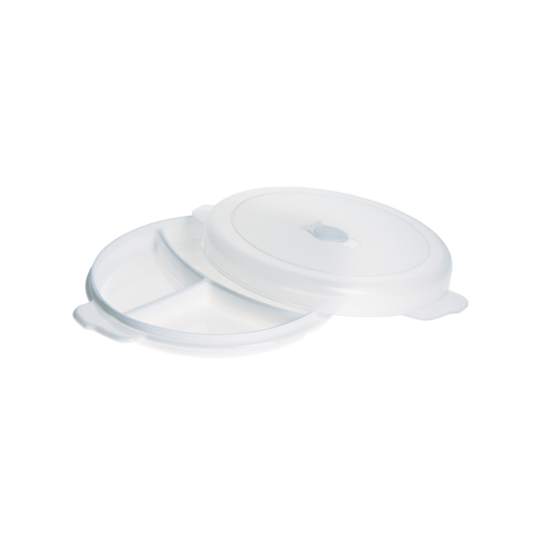 Room Copenhagen Plast TeamMicro Plate W/ Cover White