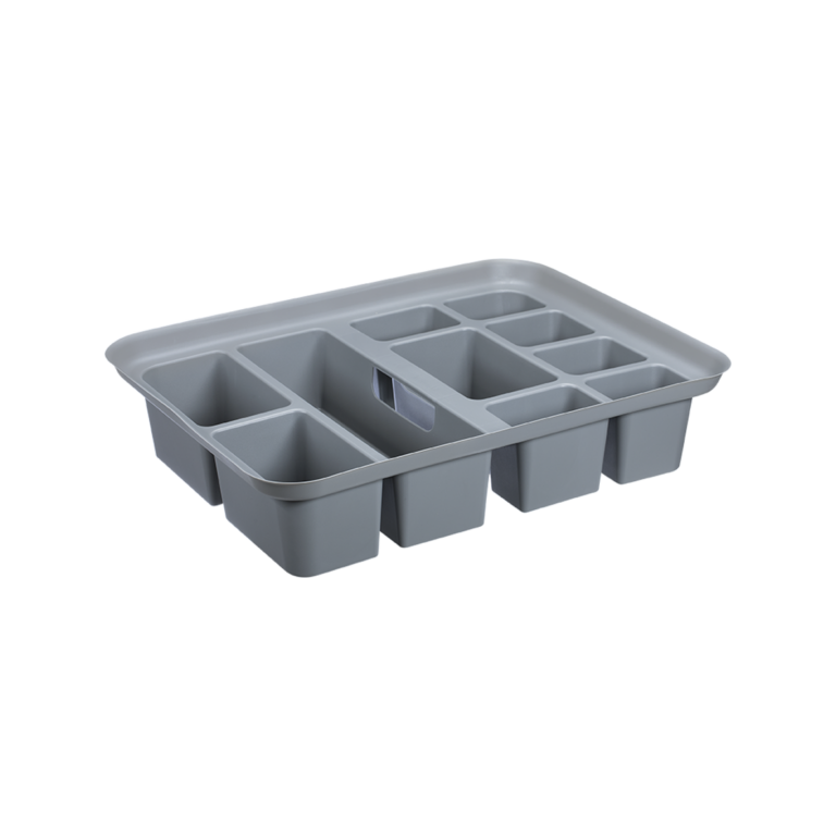 room copenhagen Plast TeamProbox Tray w/ Handle Cool Gray
