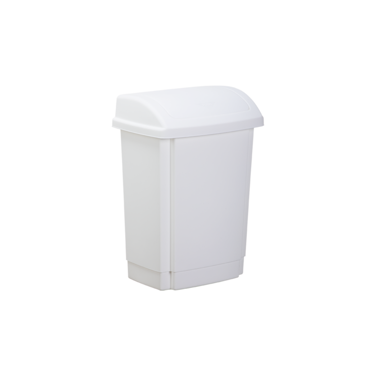 room copenhagen Plast TeamRubbish Bin w/ Swing-Lid White