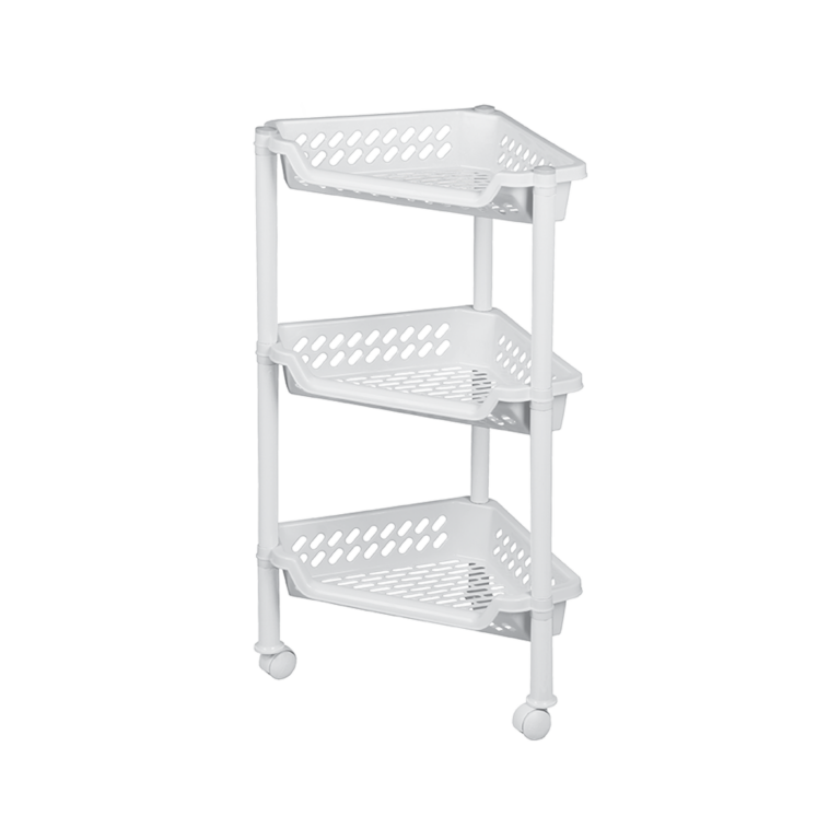 Room Copenhagen Plast TeamTriangular Trolley W/ 3 Baskets White