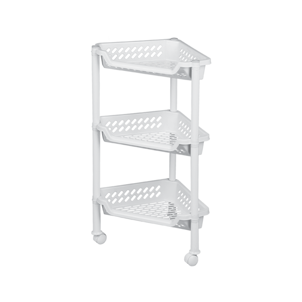 room copenhagen Plast TeamTriangular Trolley w/ 3 Baskets White