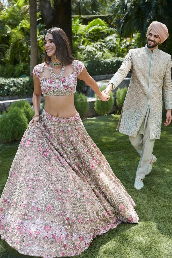 Roqa Ameera Ameera Pink Lehenga Set