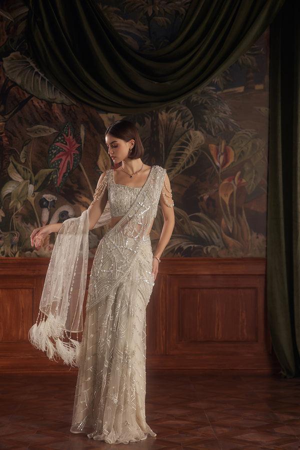 roqa Aquila Aquila Draped Saree