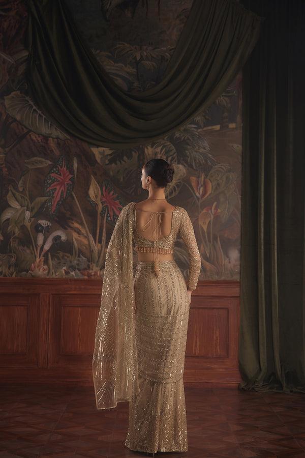 Roqa Atlante Atlante Draped Saree