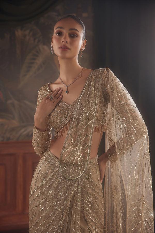 Roqa Atlante Atlante Draped Saree