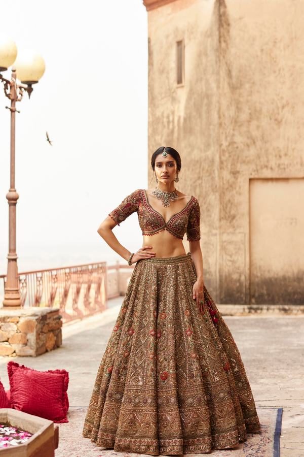 Roqa Dahlia Dahlia Lehenga Set