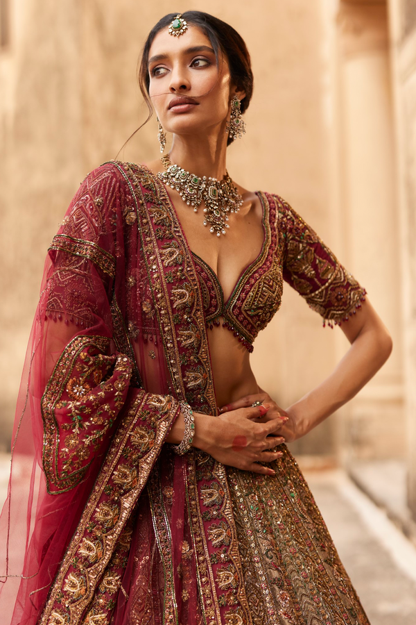 Roqa Dahlia Dahlia Lehenga Set