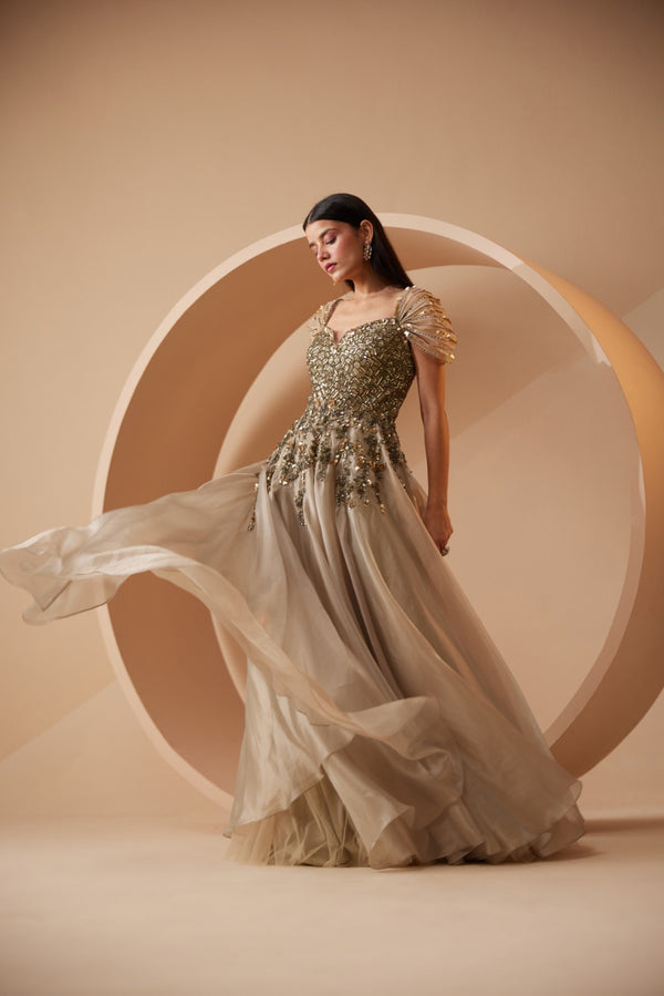Roqa Ether Ether Ecru Gown