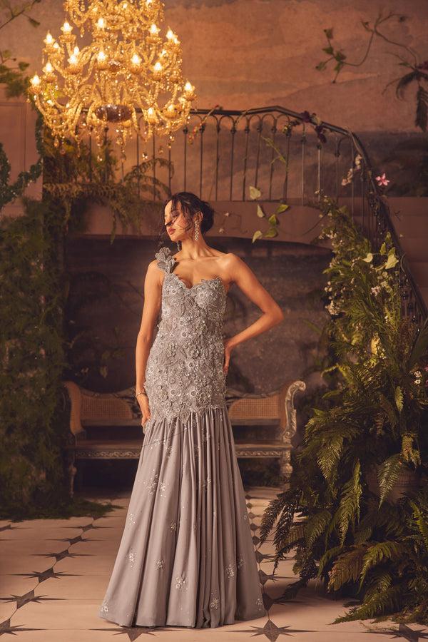 roqa Ethereal Ethereal mermaid gown