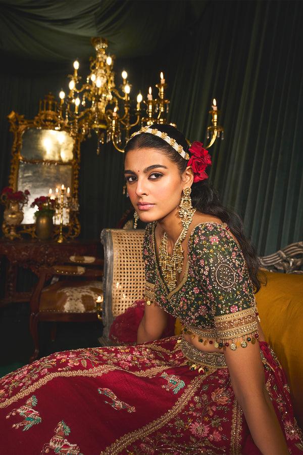 Roqa Faragh Faragh Lehenga Set