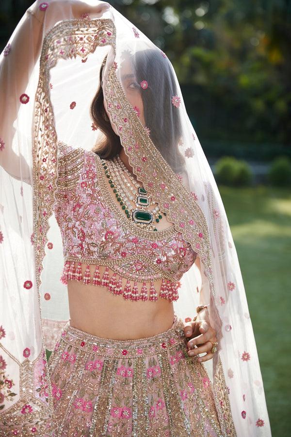 Roqa Jazira Jazira Pink Lehenga Set