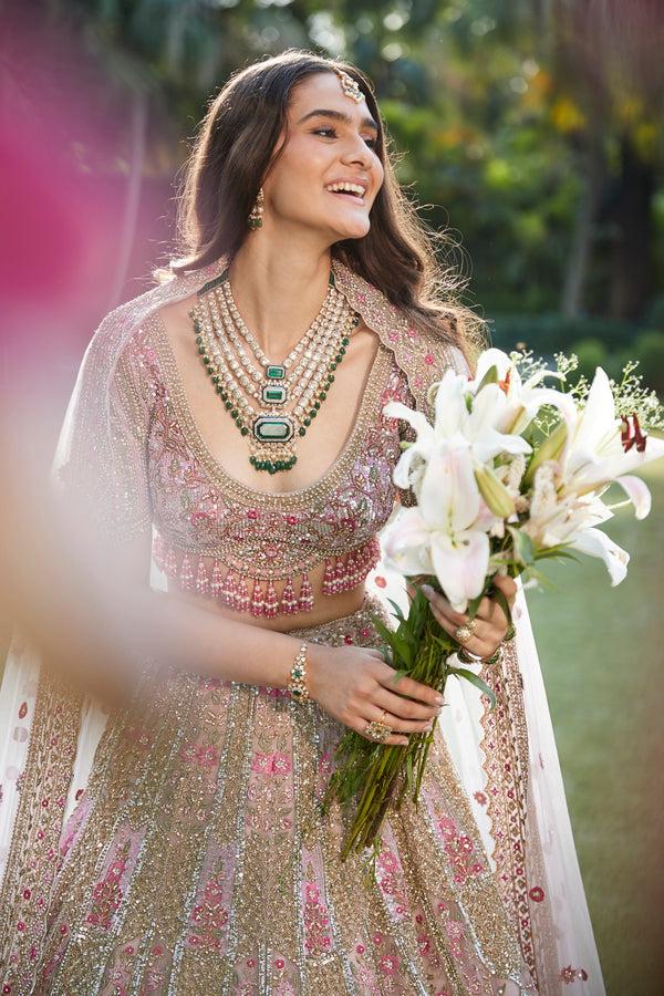 Roqa Jazira Jazira Pink Lehenga Set