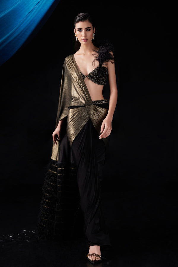 Roqa L'or Noir Saree Set