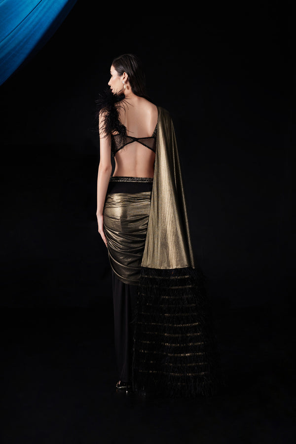 Roqa L'or Noir Saree Set
