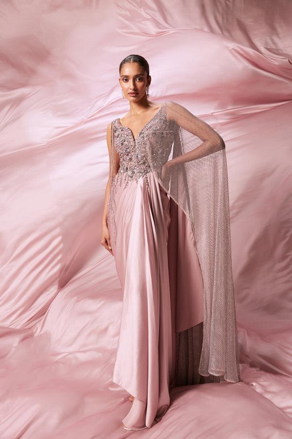 Roqa Le Rose Drape Gown