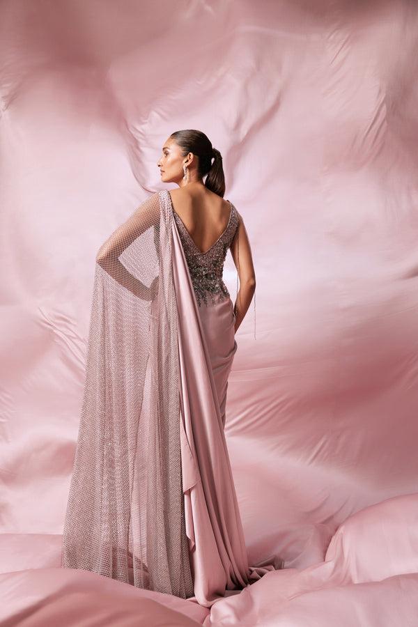 Roqa Le Rose Drape Gown