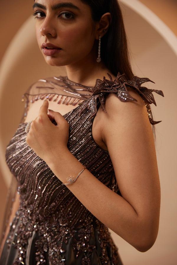 Roqa Myra Myra Brown Gown