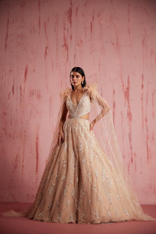 Roqa Myreen Myreen Peach Gown