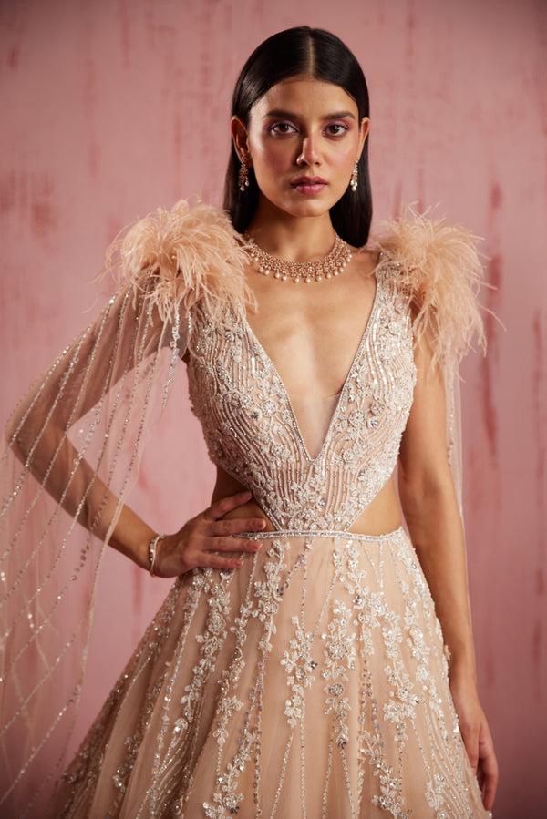 Roqa Myreen Myreen Peach Gown