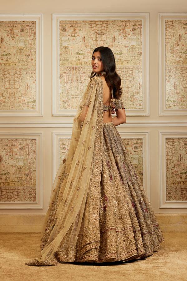 Roqa Nazeera Nazeera Gold Lehenga Set