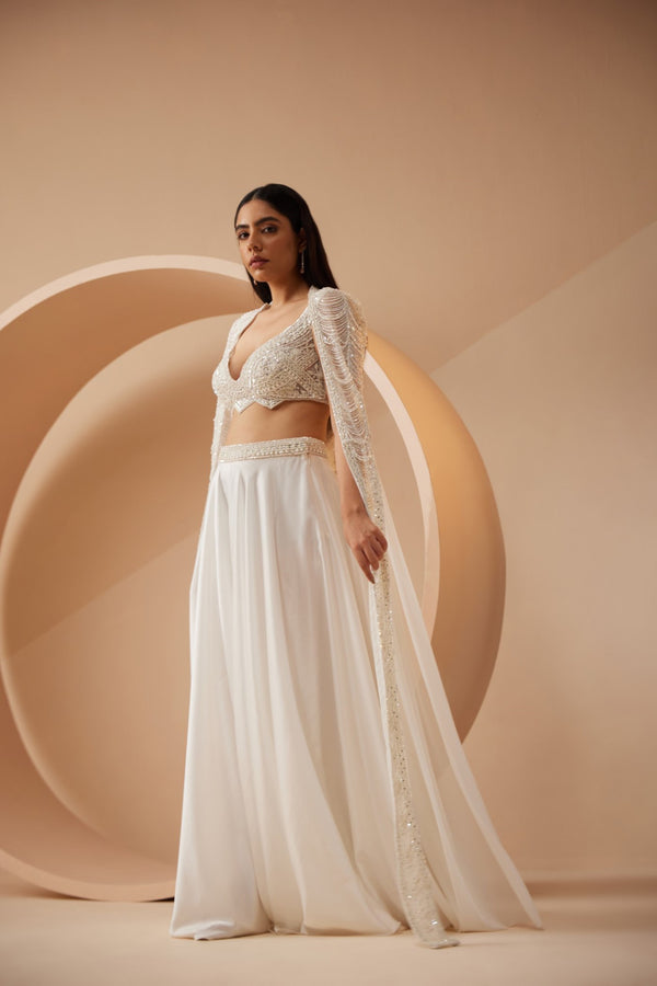 Roqa Pearl Pearl White Cape Set