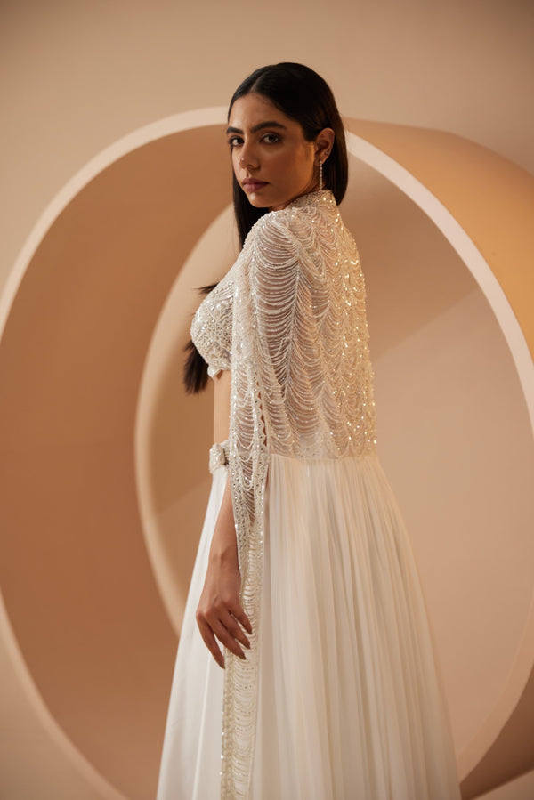 Roqa Pearl Pearl White Cape Set