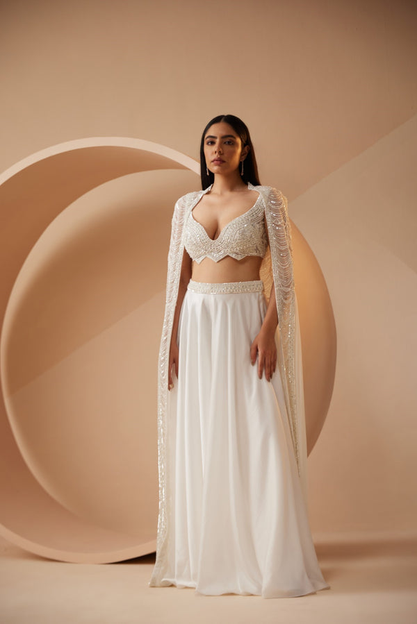 roqa Pearl Pearl White Cape Set