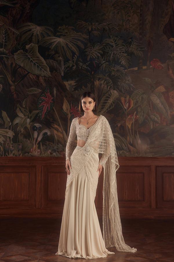 roqa Perseus Perseus draped saree