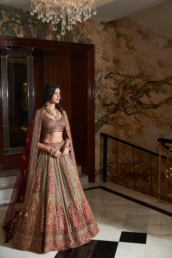 Roqa Qamra Qamra Multi Lehenga Set