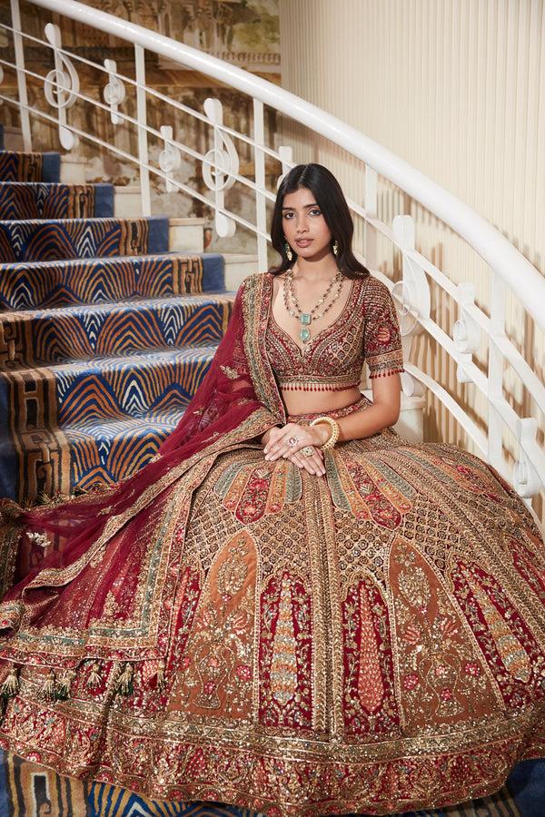 roqa Qamra Qamra Multi Lehenga set
