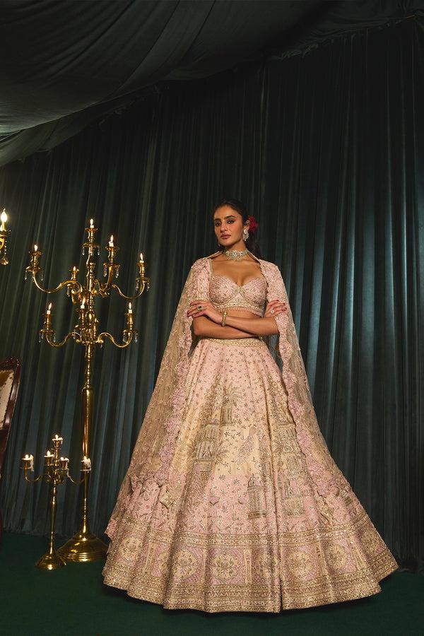 roqa Qasr Qasr Lehenga set