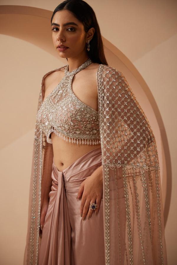 Roqa Raelyn Raelyn Pink Cape Set