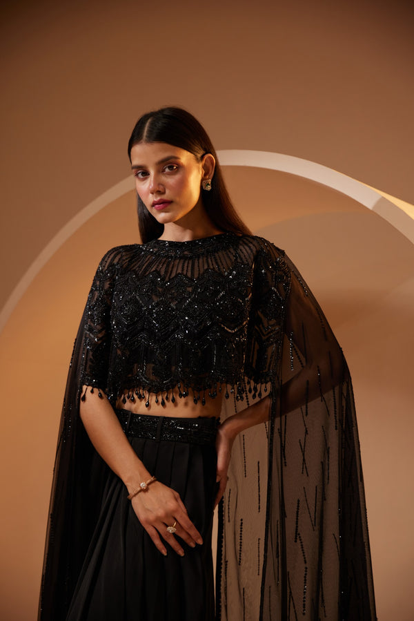 Roqa Rainna Rainna Black Dhoti Det