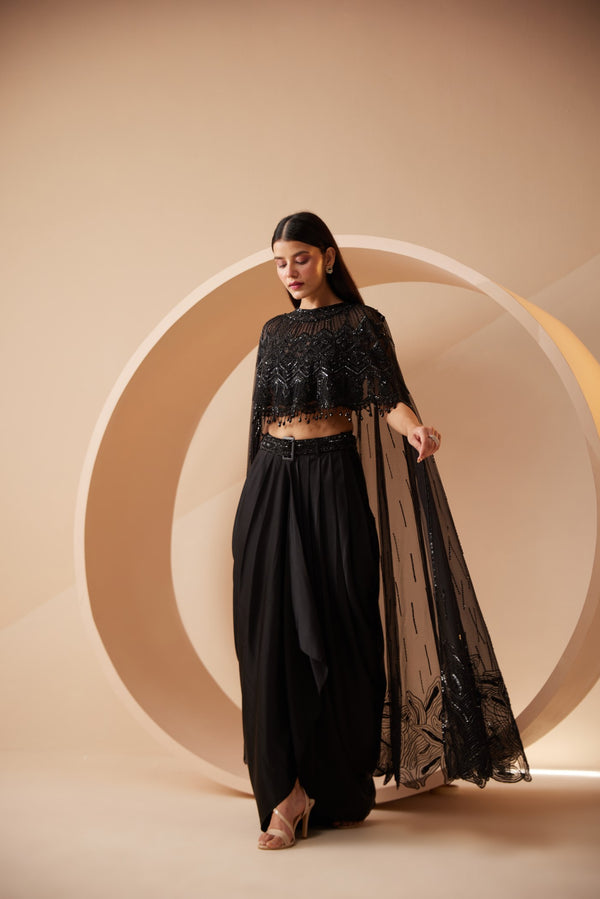 roqa Rainna Rainna Black Dhoti Det