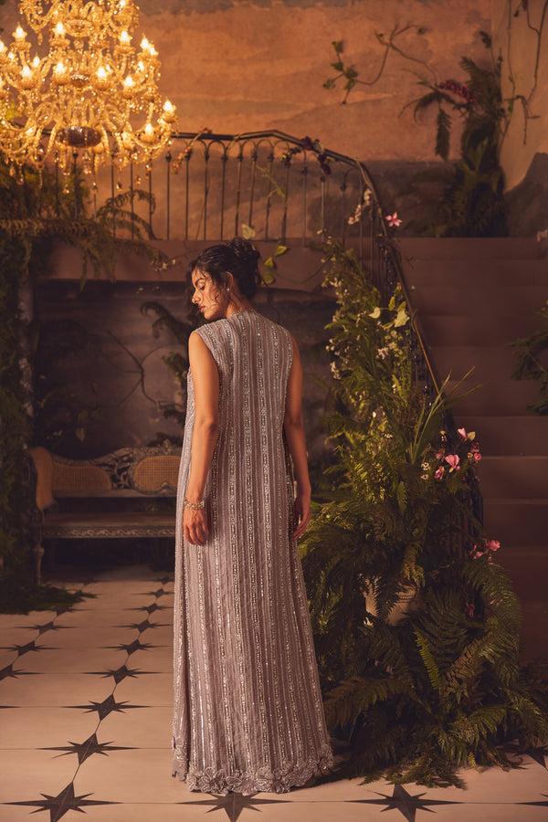 Roqa Silken Silken Draped Skirt Set