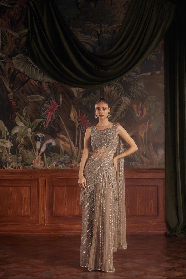 roqa Solaris Solaris Draped Saree