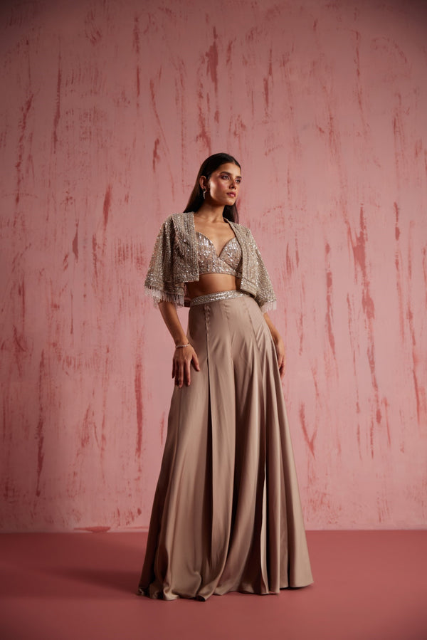 Roqa Starlyn Starlyn Grey Palazzo Set
