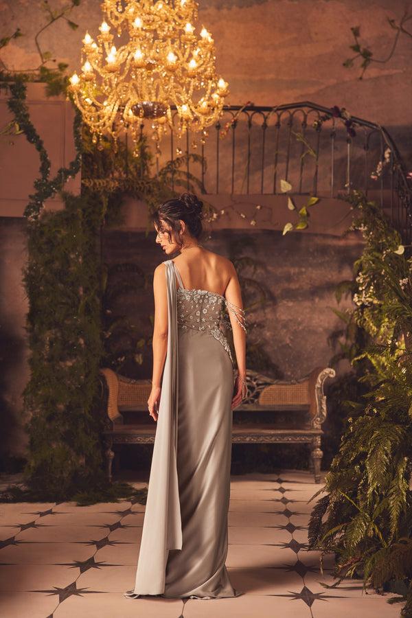 Roqa Sterling Sterling Draped Gown