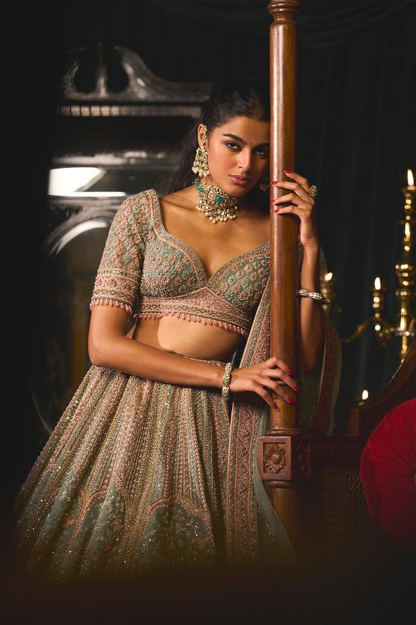 Roqa Tavus Tavus Lehenga Set