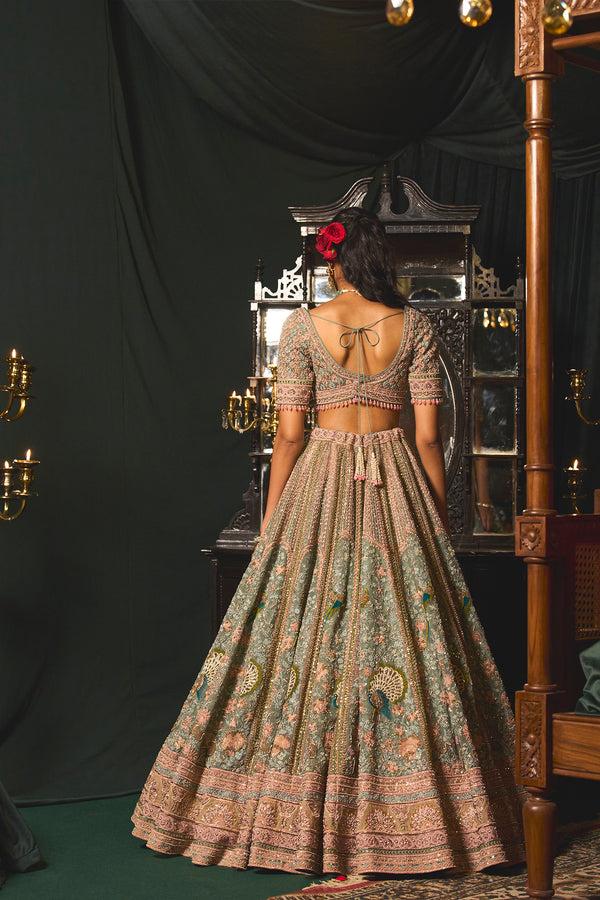 Roqa Tavus Tavus Lehenga Set