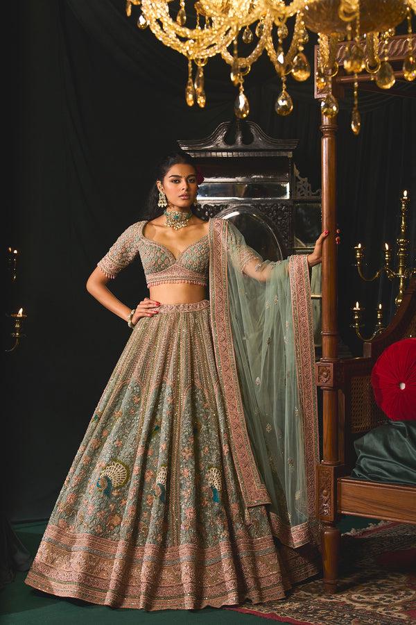 roqa Tavus Tavus Lehenga set