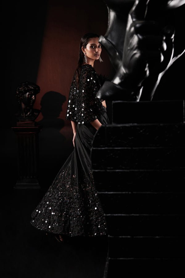 Roqa Tresor Cape Lehenga Set