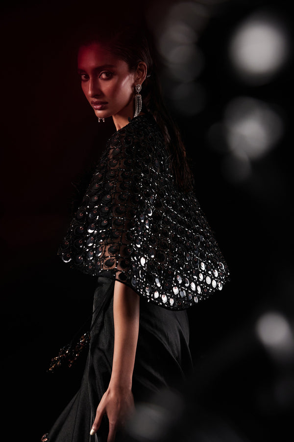 Roqa Tresor Cape Lehenga Set