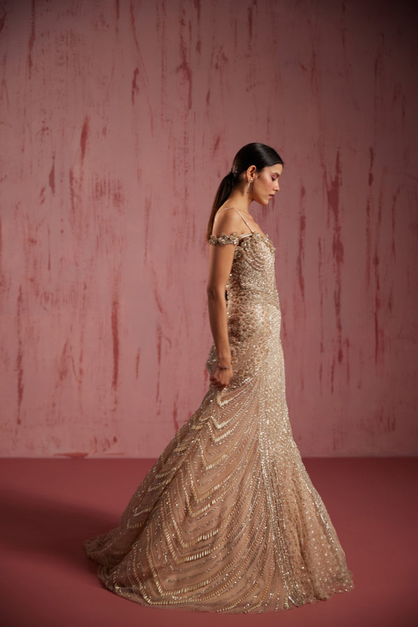 Roqa Zerena Zerena Gold Gown